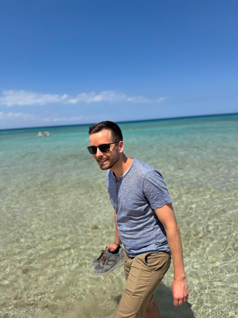 Crystal clear water in Varosha.