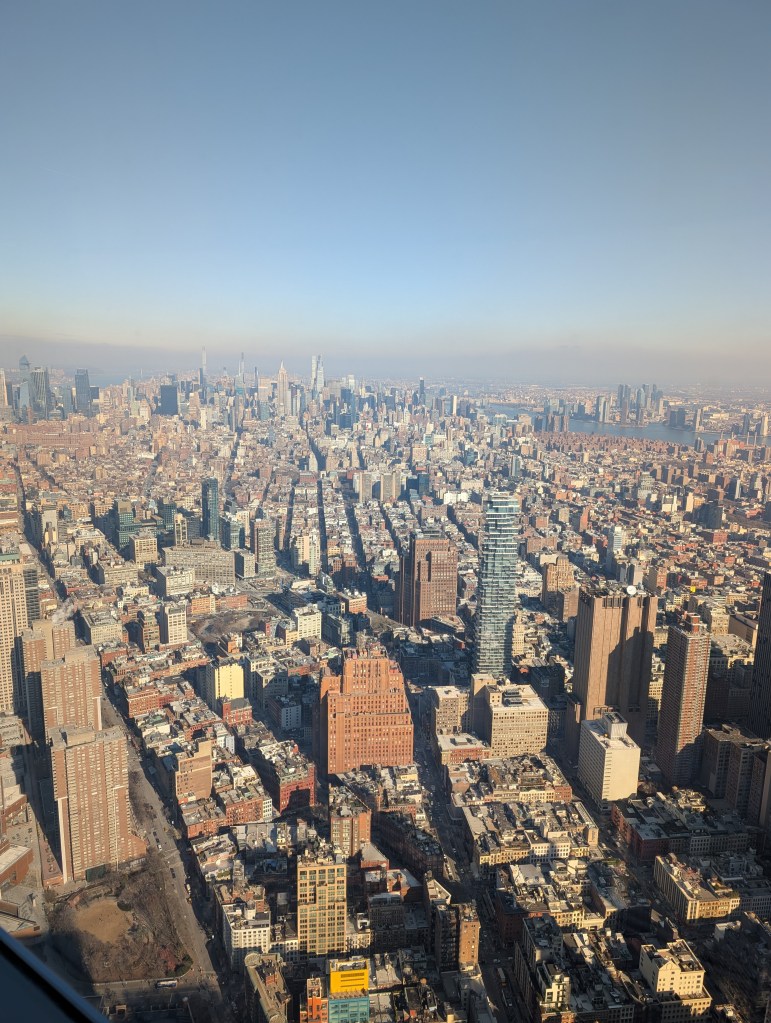 The view from One World Observatory. 