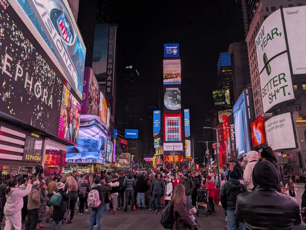 Times Square is one of the most well-known places in NYC. 